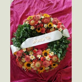 Blumenkranz zum 100. Geburtstag